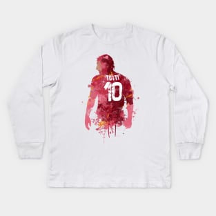 Francesco Totti - Roma Legend Kids Long Sleeve T-Shirt